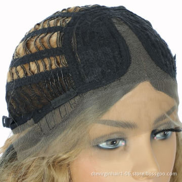 fashion idol weave hair cheap synthetic crotchet braid,Pink and Yello Golden brown hair heat-resistant wigs